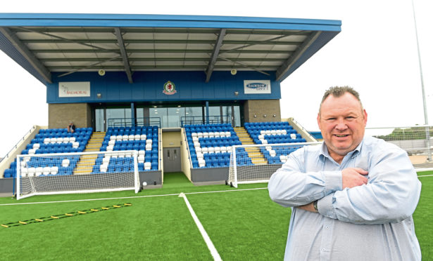 Keith Moorhouse at the Balmoral Stadium.