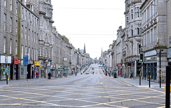 More than £13million has been distributed to businesses in Aberdeen to help them survive the Covid-19 pandemic. 
Picture by Chris Sumner.