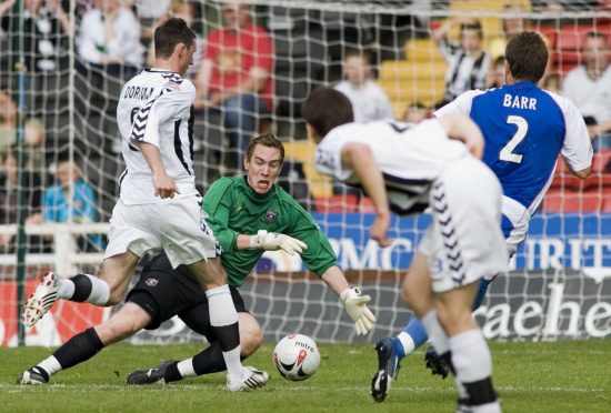 Greg Fleming in action for Gretna.