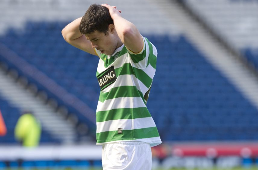 Dejection for Celtic defender Darren O'Dea