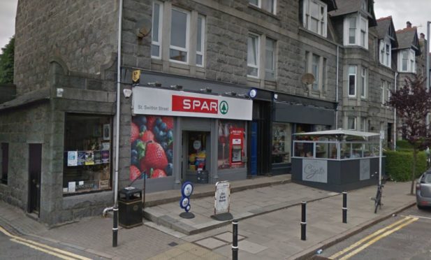 The Spar on St Swithin Street where the assault took place.