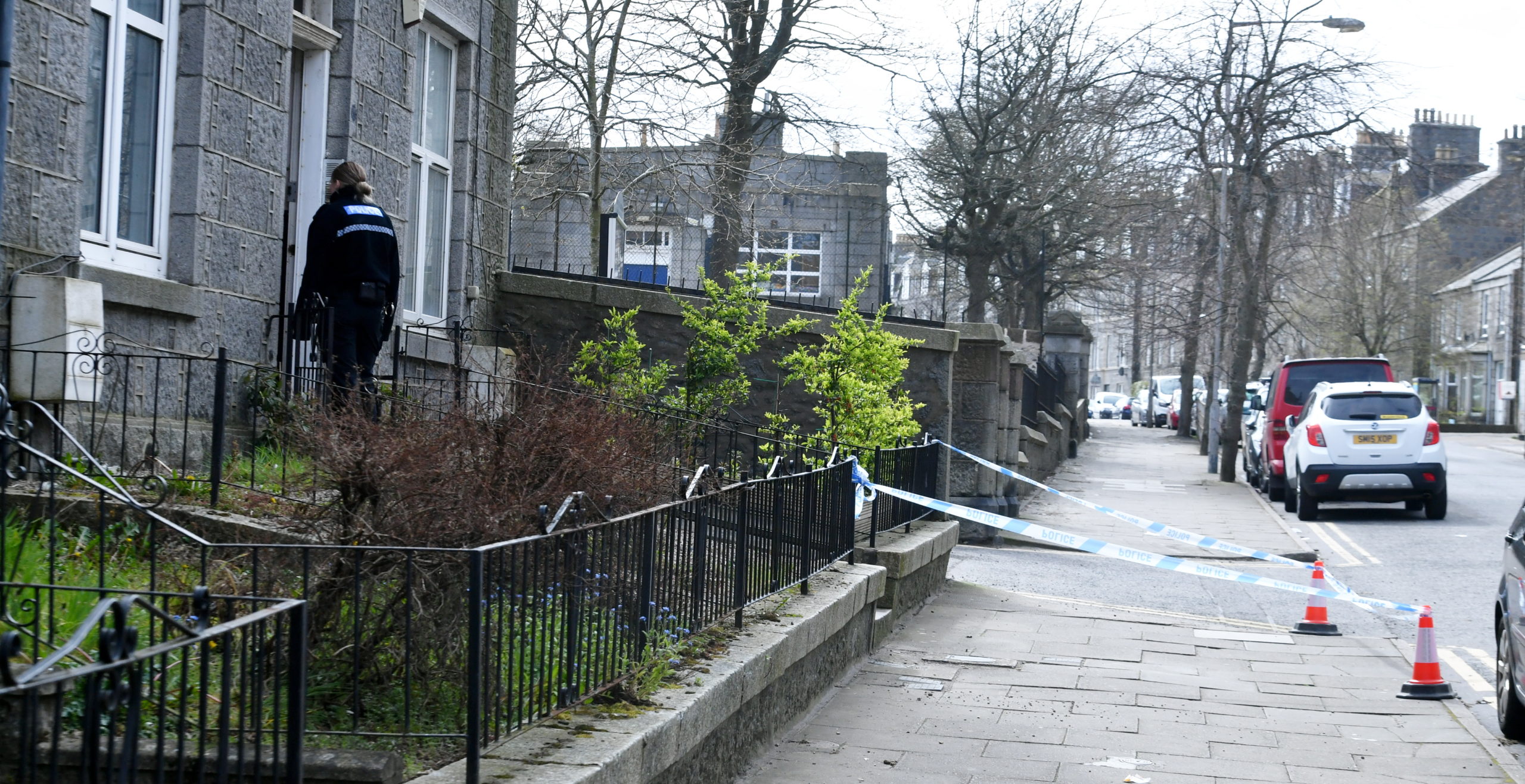 Police presence on Walker Road following an attempted murder. 
Picture by Chris Sumner.