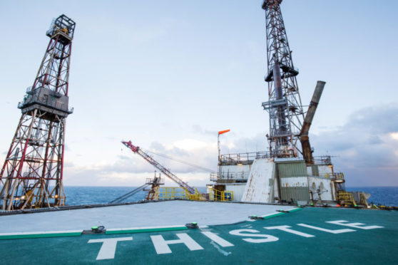 The Thistle Alpha platform was evacuated in October following a subsea structural inspection.