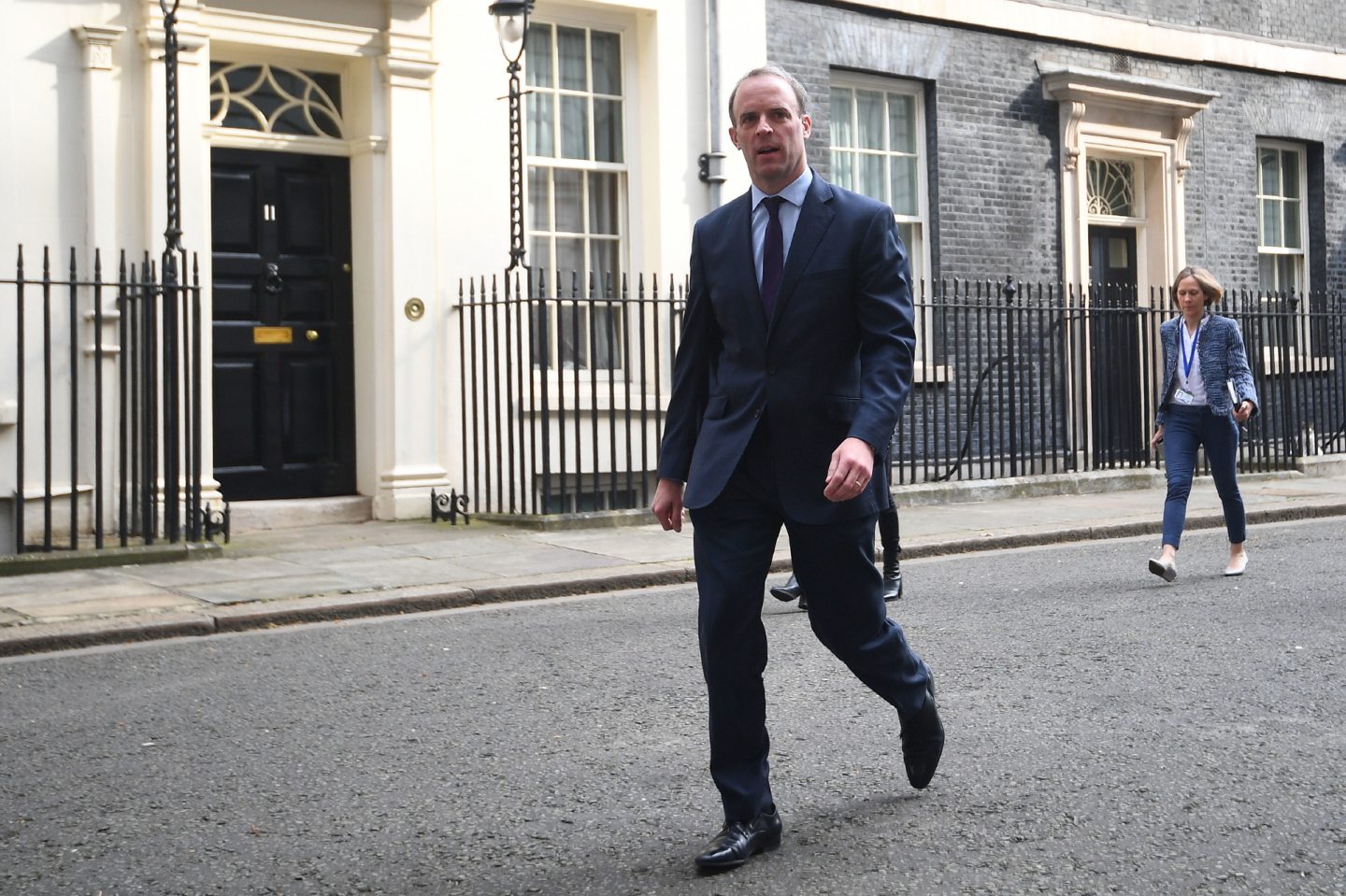 Dominic Raab outside Number 10