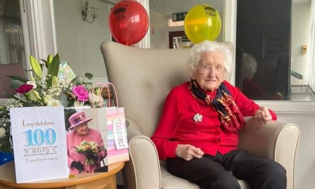 100-year-old Hilda Thomson