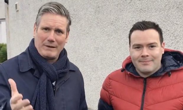 Labour leader Keir Starmer and 2019 Ross, Skye and Lochaber candidate John Erskine