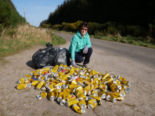 Lorna Sinclair was disappointed to discover this rubbish while out on walk.