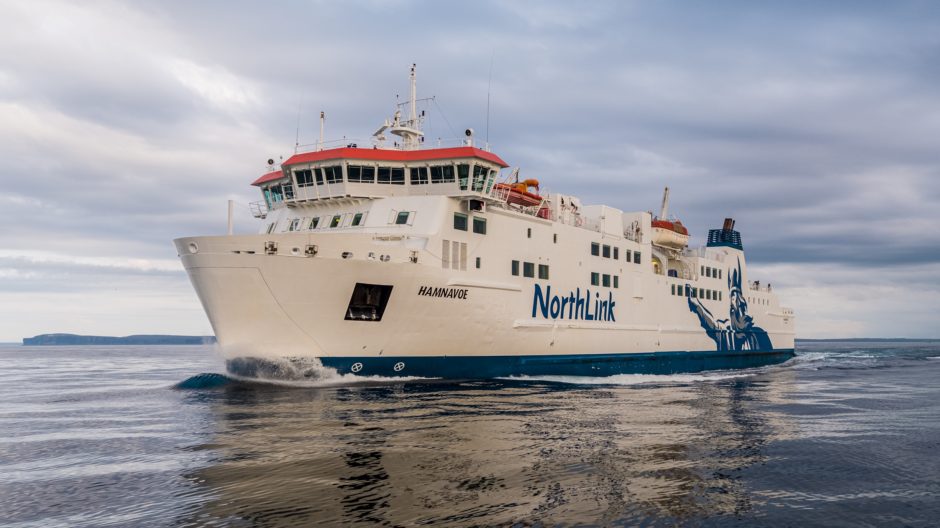 Northlink ferry at sea.