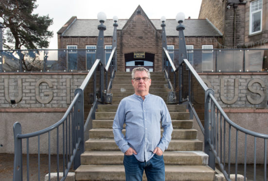 Hotel owner Robbie Martin in front of his hotel, Ugie House Hotel.
Picture by Jason Hedges