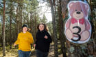 Mum Shelley Ritchie and daughter Taylor on the Teddy Bear Hunt in Lossiemouth.
Picture by Jason Hedges.