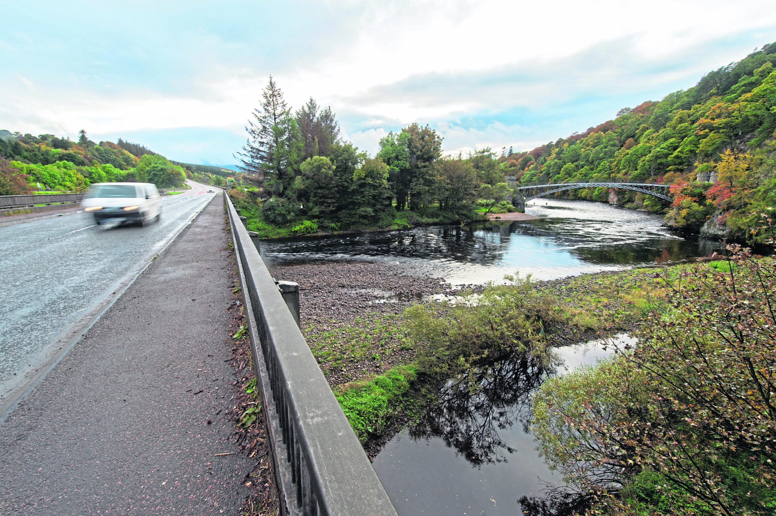 The bridge at Craigellachie due for road works beginning next week.
Picture by Jason Hedges