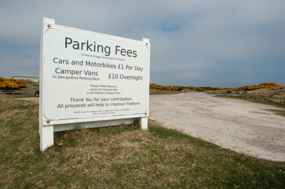 Findhorn Village Conservation Company has been running voluntary parking charges at the beach since 2018.