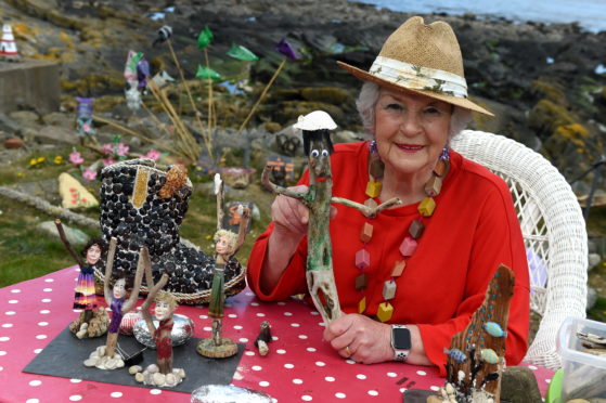 Isobel Gregory (known on her YouTube channel as Granny Griggly) from Sandhaven, Fraserburgh. Picture by Kenny Elrick.