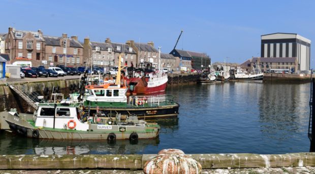 Peterhead Harbour.    
Picture by Kami Thomson