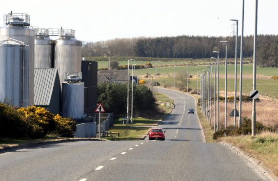 CR N/A
The A948 Ellon to New Deer road at Ellon (Ellon By-Pass), where there are proposals to reduce the speed limit.   
Picture by Kami Thomson         07-04-2020