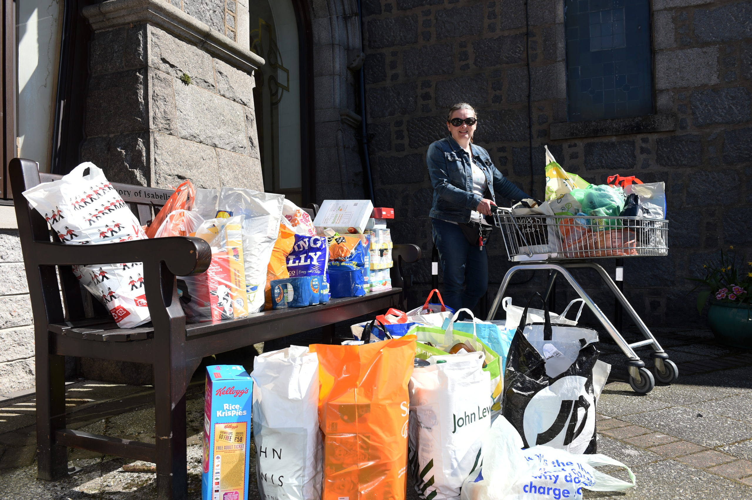 Donations of non-perishable food being handed in at the weekly collection point for Instant Neighbour charity at Peterculter Parish church have hugely increased since the coronavirus outbreak.