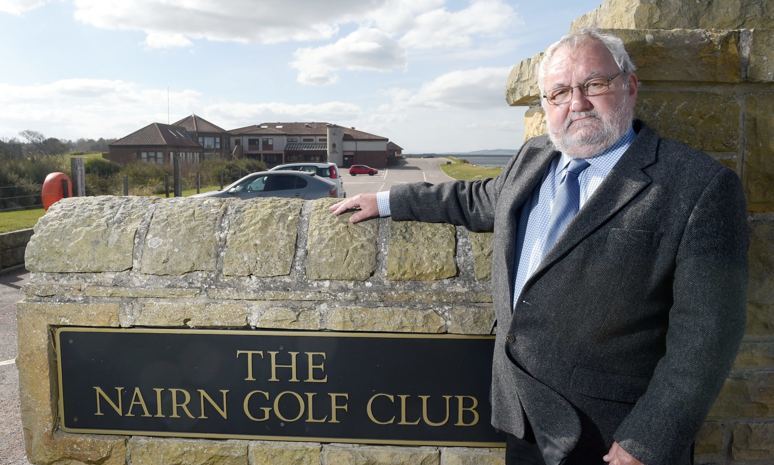 Highland councillor Tom Heggie at the Nairn Golf Club. Picture by Sandy McCook