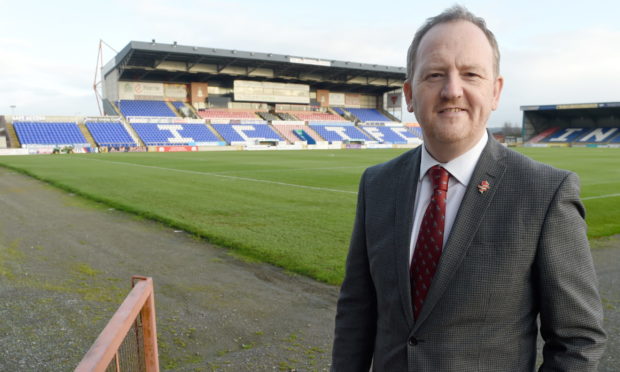 Scot Gardiner at the Caledonian Stadium.