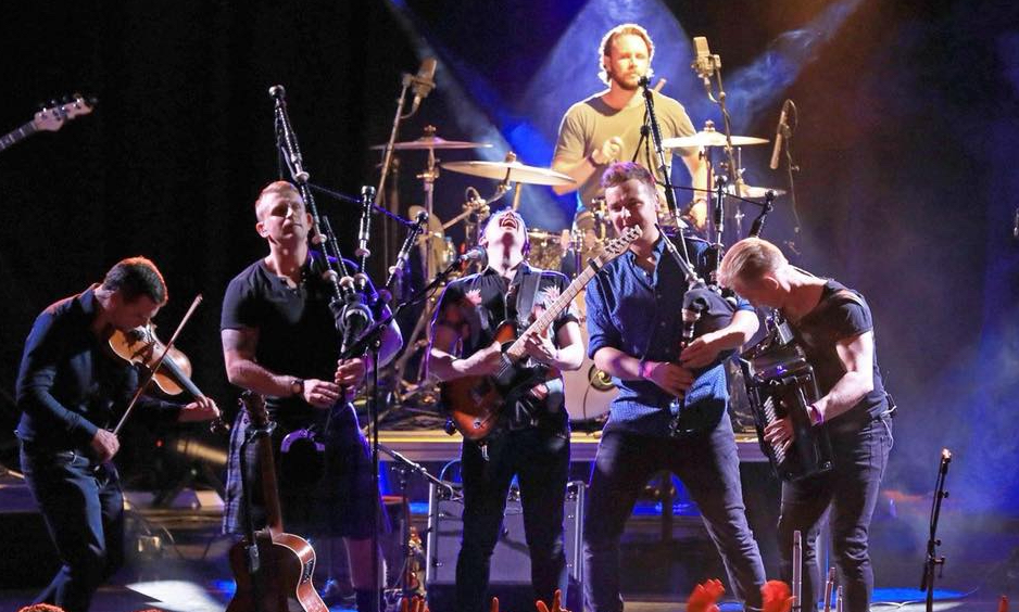 Skerryvore incorporate traditional instruments including fiddles, bagpipes and whistles to create their nu-folk sounds. Image: Skerryvore/ Arc Sessions.