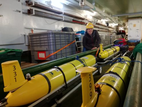 Marine robots being used in Oban.