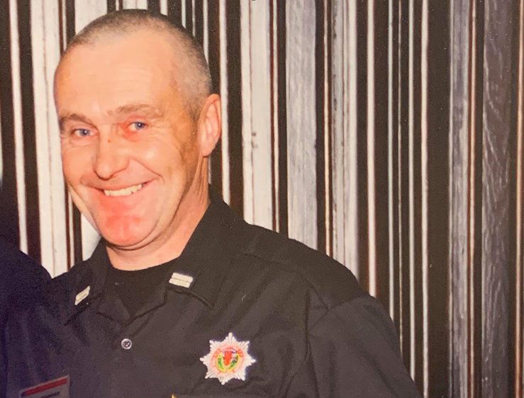 Stevie Kerridge was crew commander at Insch Community Fire Station.