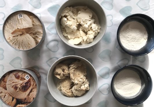 Ice cream and flour is all you need to make a cake that 'tastes like Disneyland'.