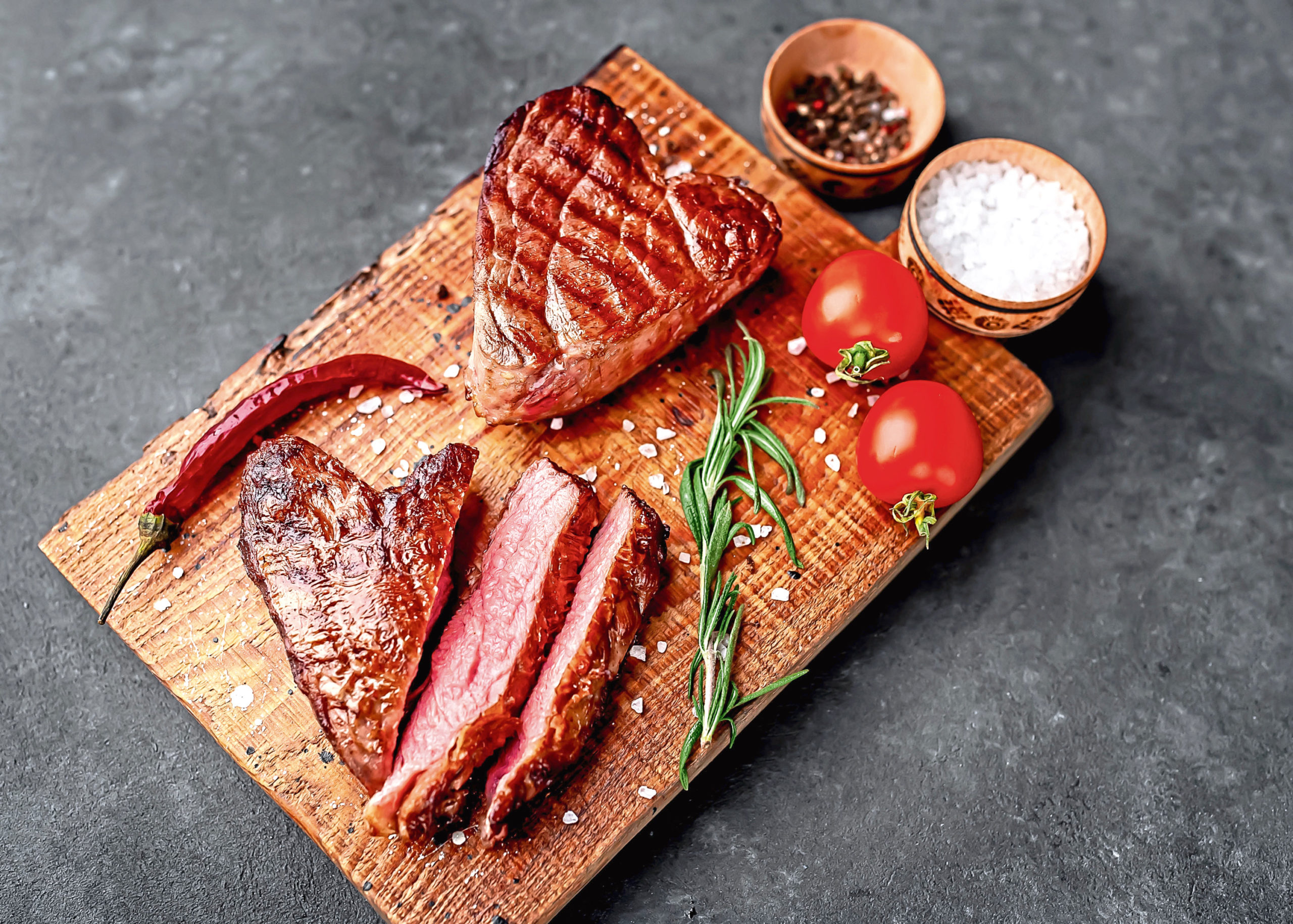 Red meat sales on items such as steaks were up for this year’s Valentine’s Day, the latest figures have shown.