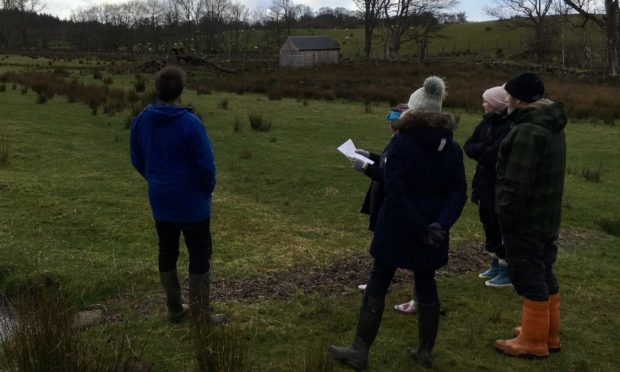 Community members visit the proposed housing site in the Hydro Field