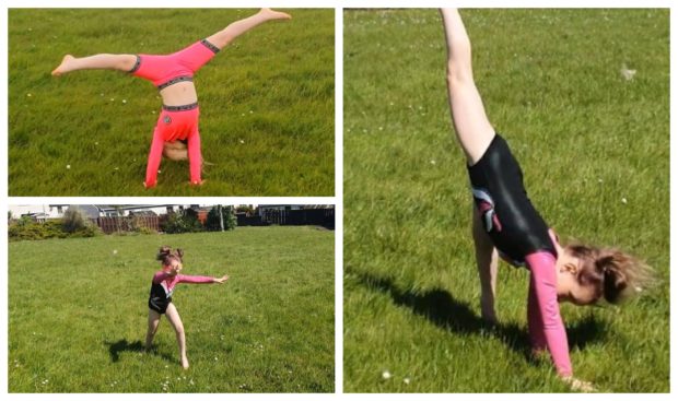 Aimée Wilson plans to do 700 cartwheels to shop her support for the NHS.
