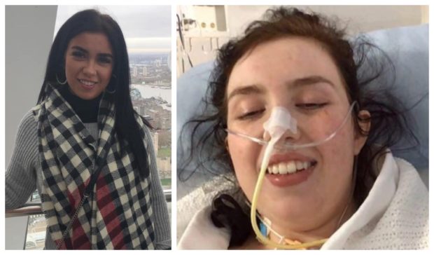 Lily Burns spent a week on a ventilator after contracting coronavirus.
