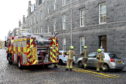 Scottish Fire and Rescue Service at the scene of a fire on Baker Street, Rosemount, Aberdeen.
Picture by Kenny Elrick