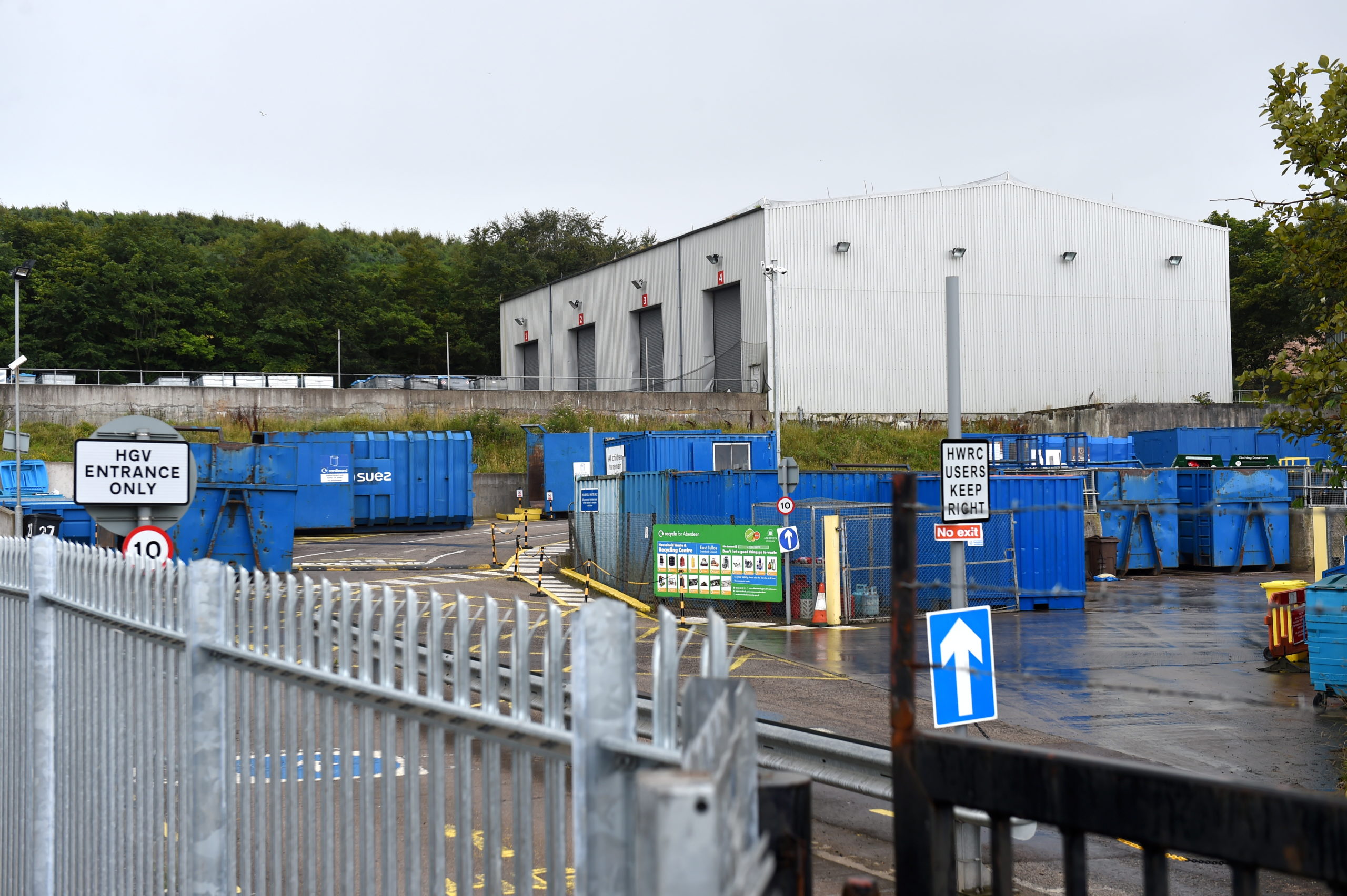 Tullos recycling centre is one of three in Aberdeen to reopen on Monday.