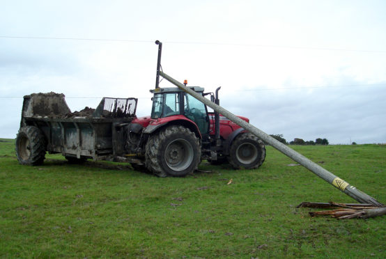 Farmers are being reminded of the dangers when working near overhead power lines and poles.