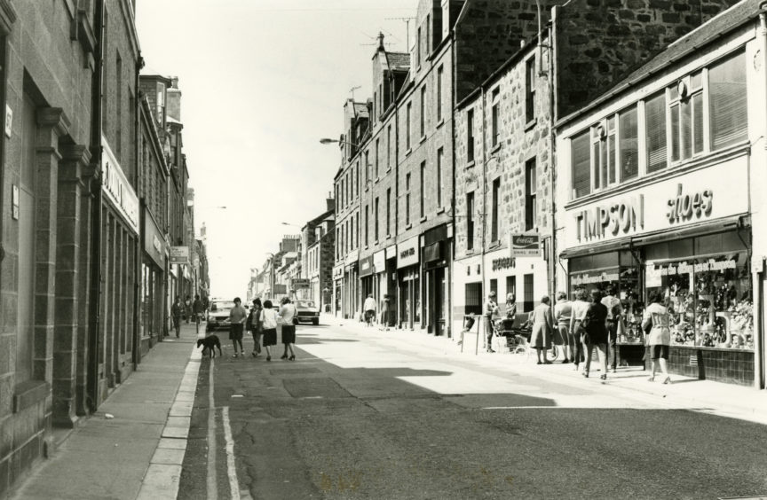 Fraserburgh High Street in 1982.