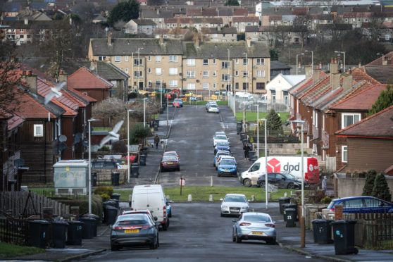 Linlathen, Dundee, which was named the ninth most deprived area in Scotland earlier this year.