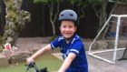 Connor Forsyth, 6, is cycling to raise money for the NHS