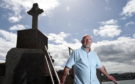 Richard Menard at Macduff Cross.

Picture by Kenny Elrick