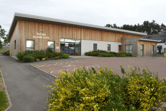 The Forres Dental Care surgery in Falconer Avenue, Forres.
Picture by Sandy McCook.