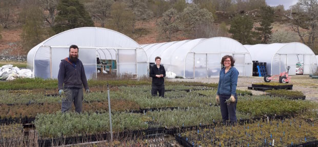 Trees for Life volunteers dedicate their time in isolation to protecting nature as they camp out at Dundreggan rewilding estate.