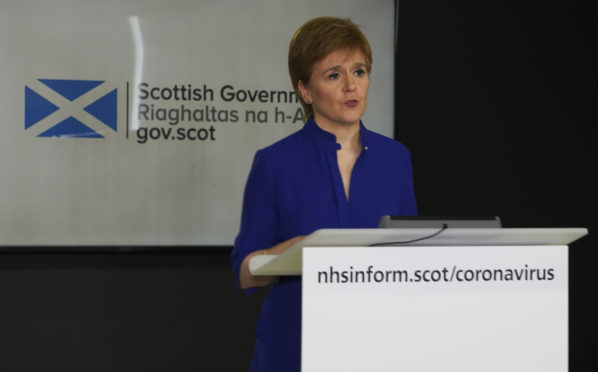 First Minister Nicola Sturgeon.