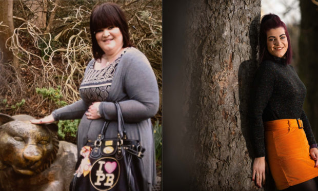 Kirsty Maxwell before and after her weight loss