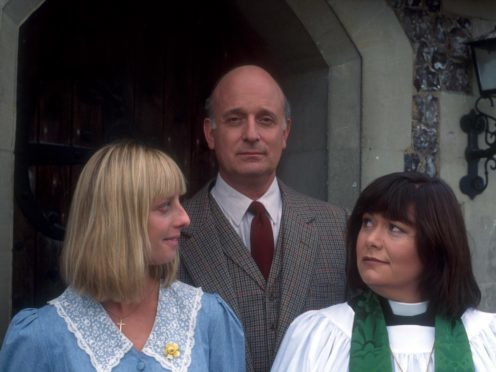A still from the Vicar of Dibley starring Dawn French