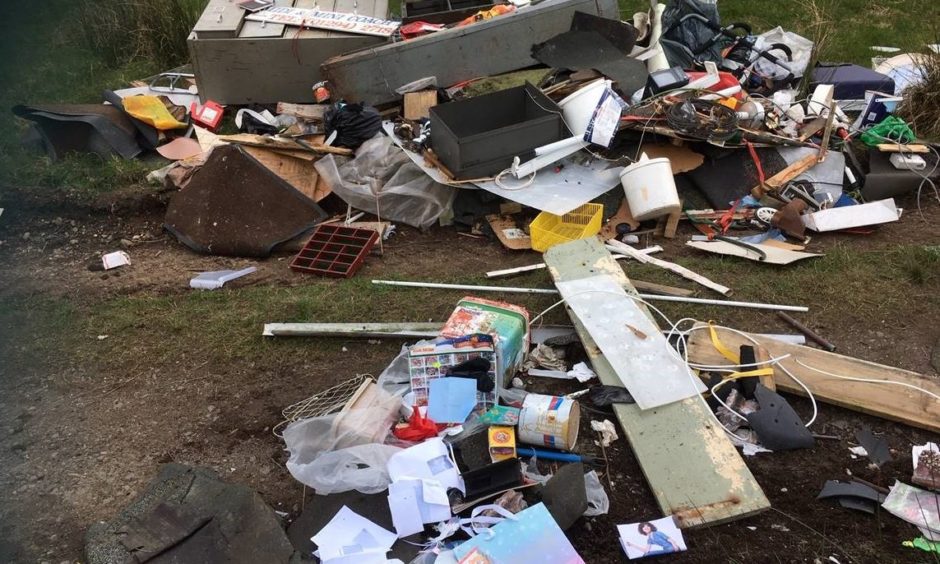 Aberdeen officials have recorded a stark rise in fly tipping incidents across the city.