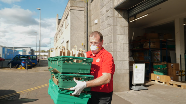 HUndreds of food parcels have been handed-out to those in need