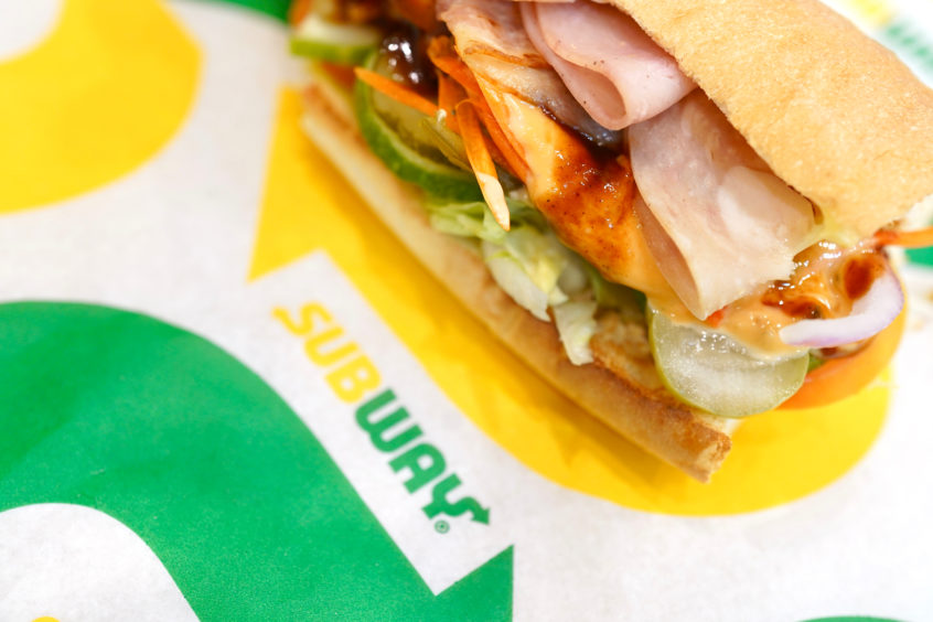 Subway sub featuring its Chipotle Southwest sauce