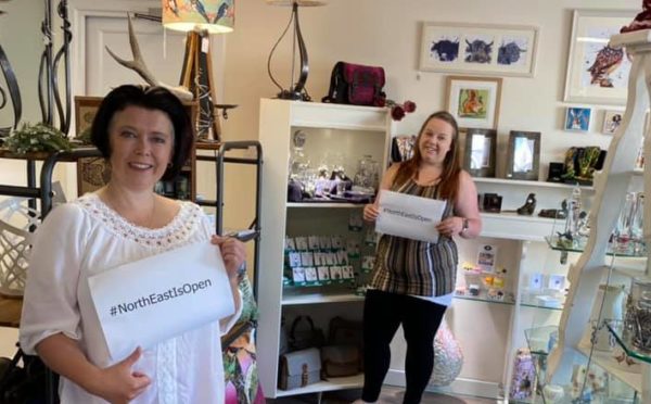 Kilts Wi Hae in Newmachar is one of thousands of Scottish shops preparing to open today