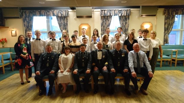 Stonehaven's 1297 Squadron at a Dining In Evening in 2019