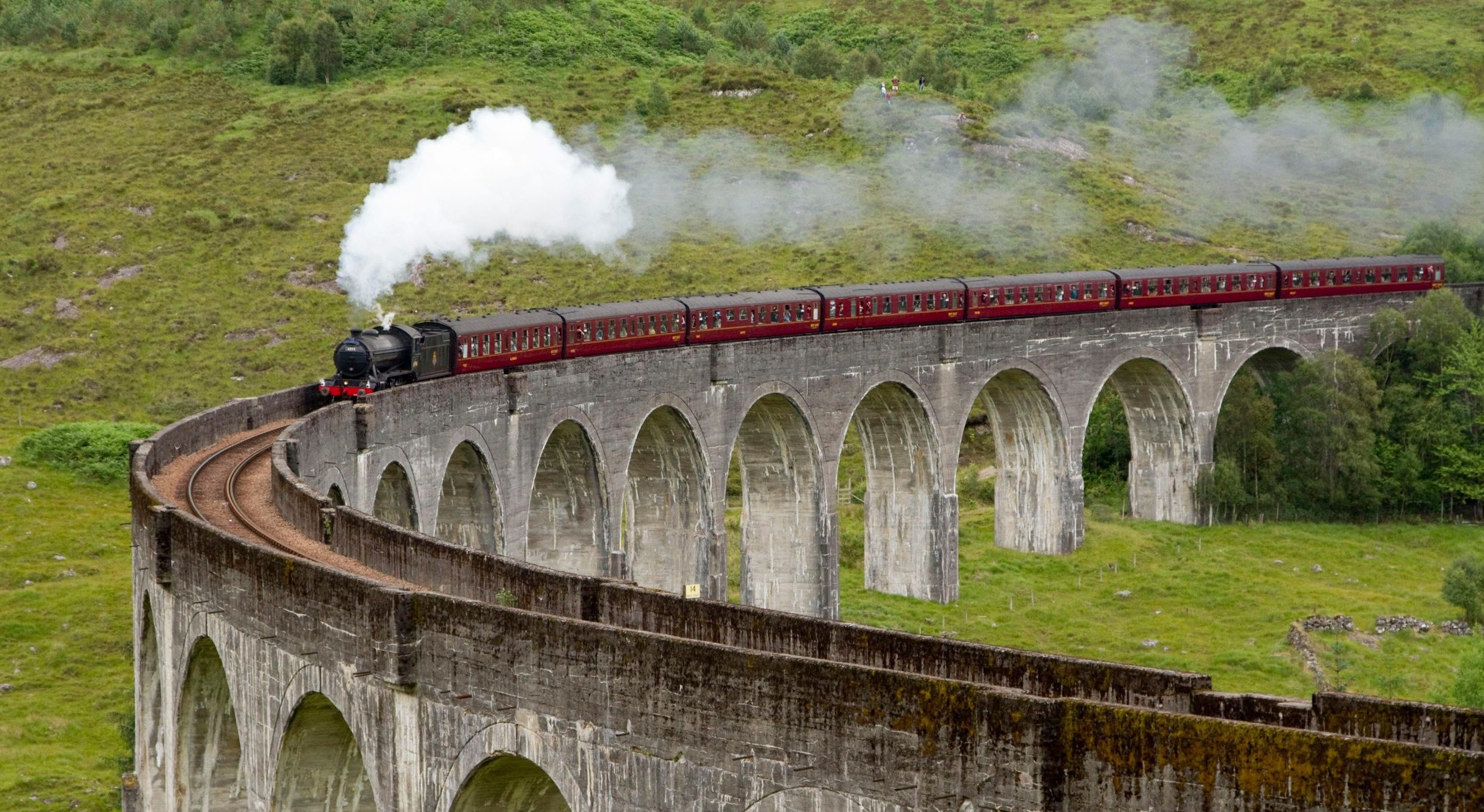 Glenfinnan Viaduct is one of the highlights of the West Highland Line.