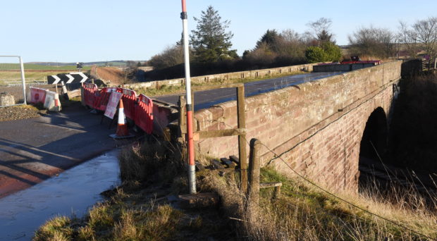 Locator of Abbeyton Bridge just north of Fourdoun that is being demolished over Christmas.
Picture by Chris Sumner
Taken 24/12/18