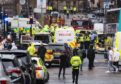 Police respond to major incident on West George Street in Glasgow.